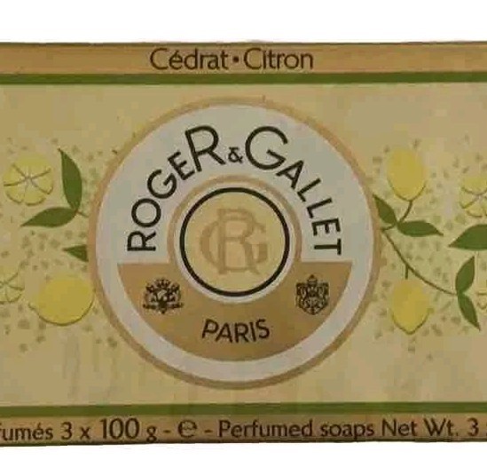 Roger & Gallet PARIS Perfumed Soap Cédrat Citron Set of 3 X3.5oz SEALED NIB