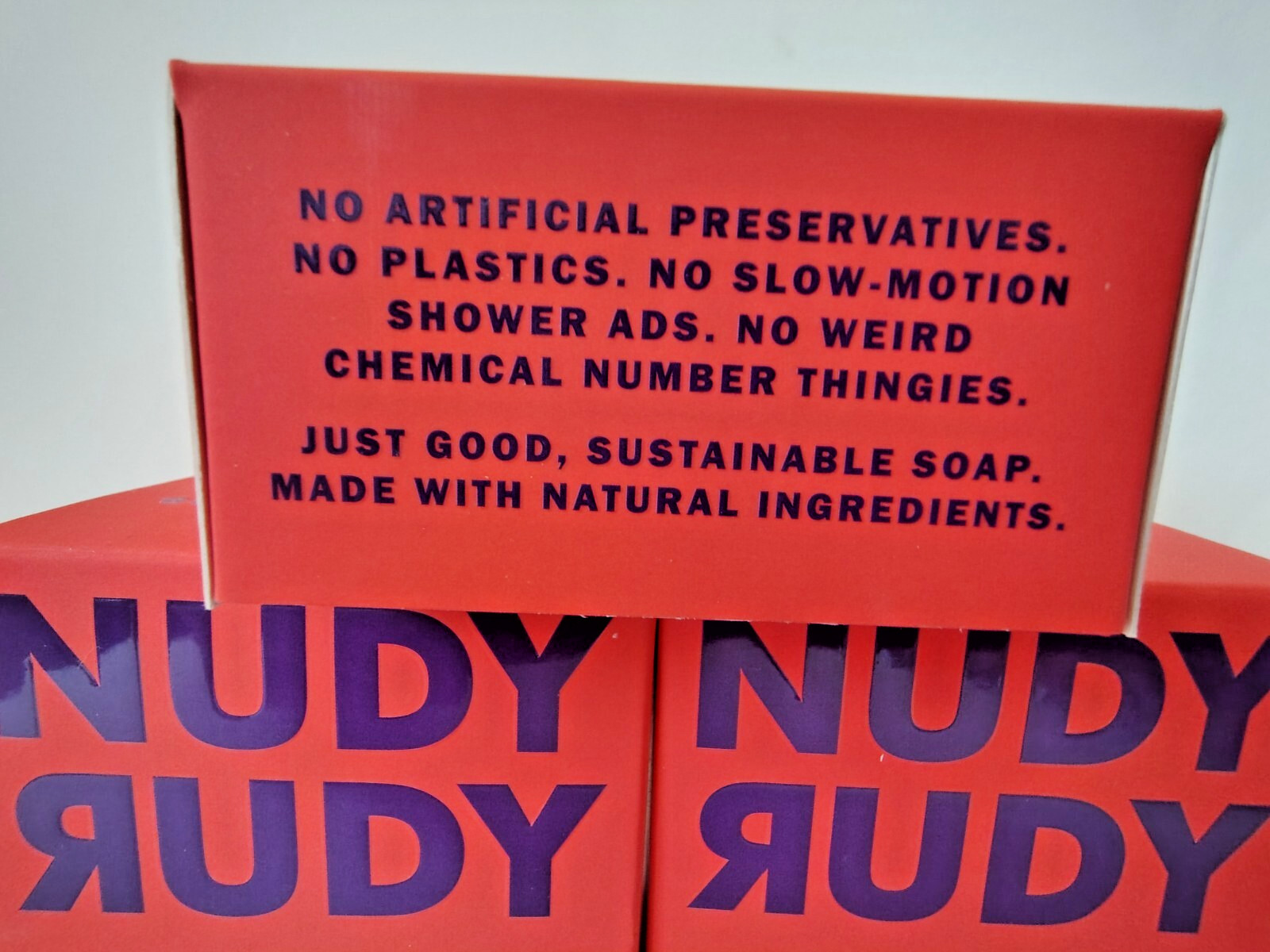 NudyRudy Berrylicious Soap, 4.2oz, Plant Oil Soap, Lot of 5