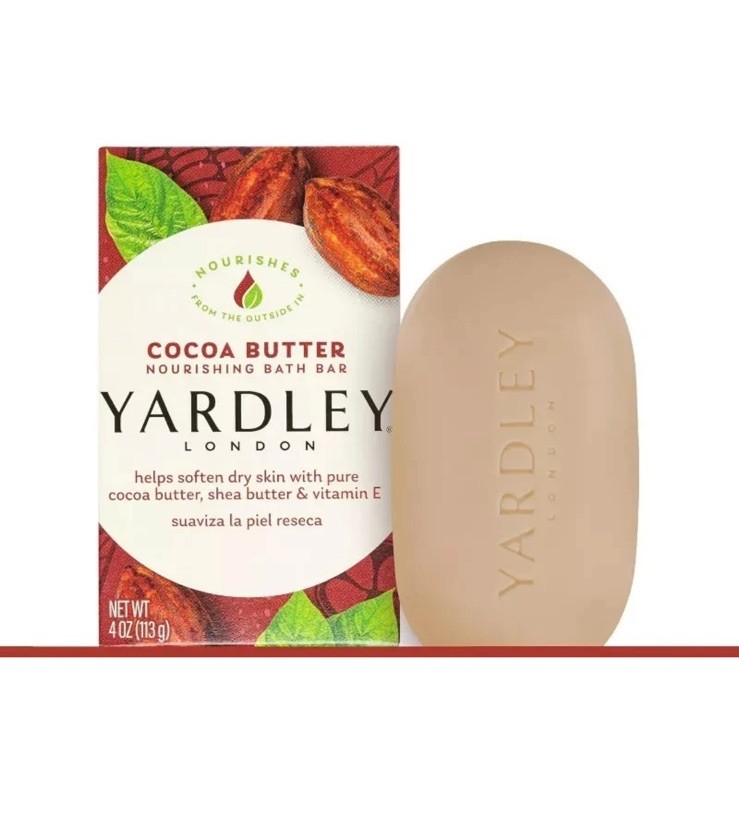 6-Pack Yardley London Bath Bar Soap Cocoa Shea Butter 4oz Each