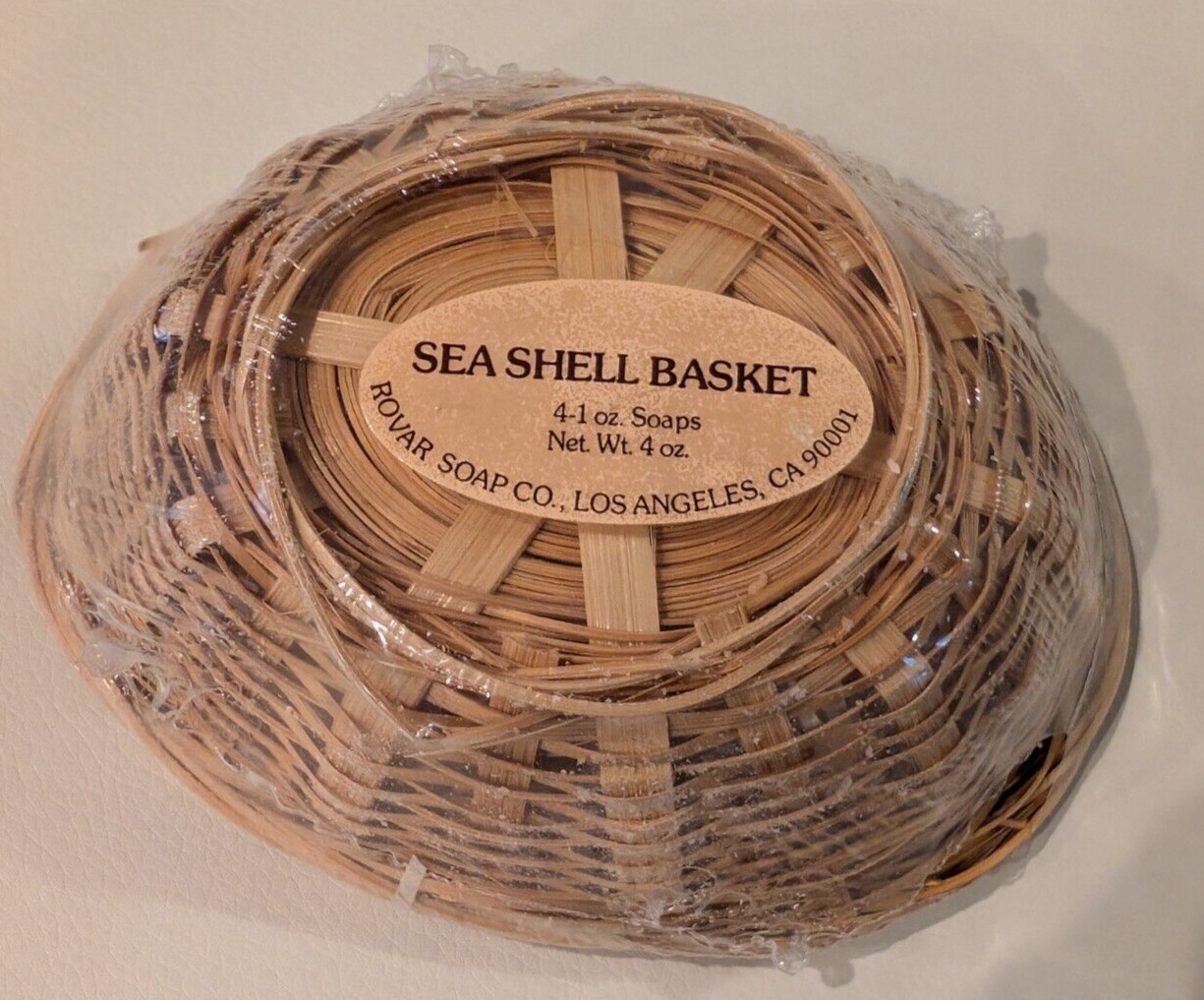 Rovar Soap Company Sea Shell Basket 4-1 oz Soaps NEW