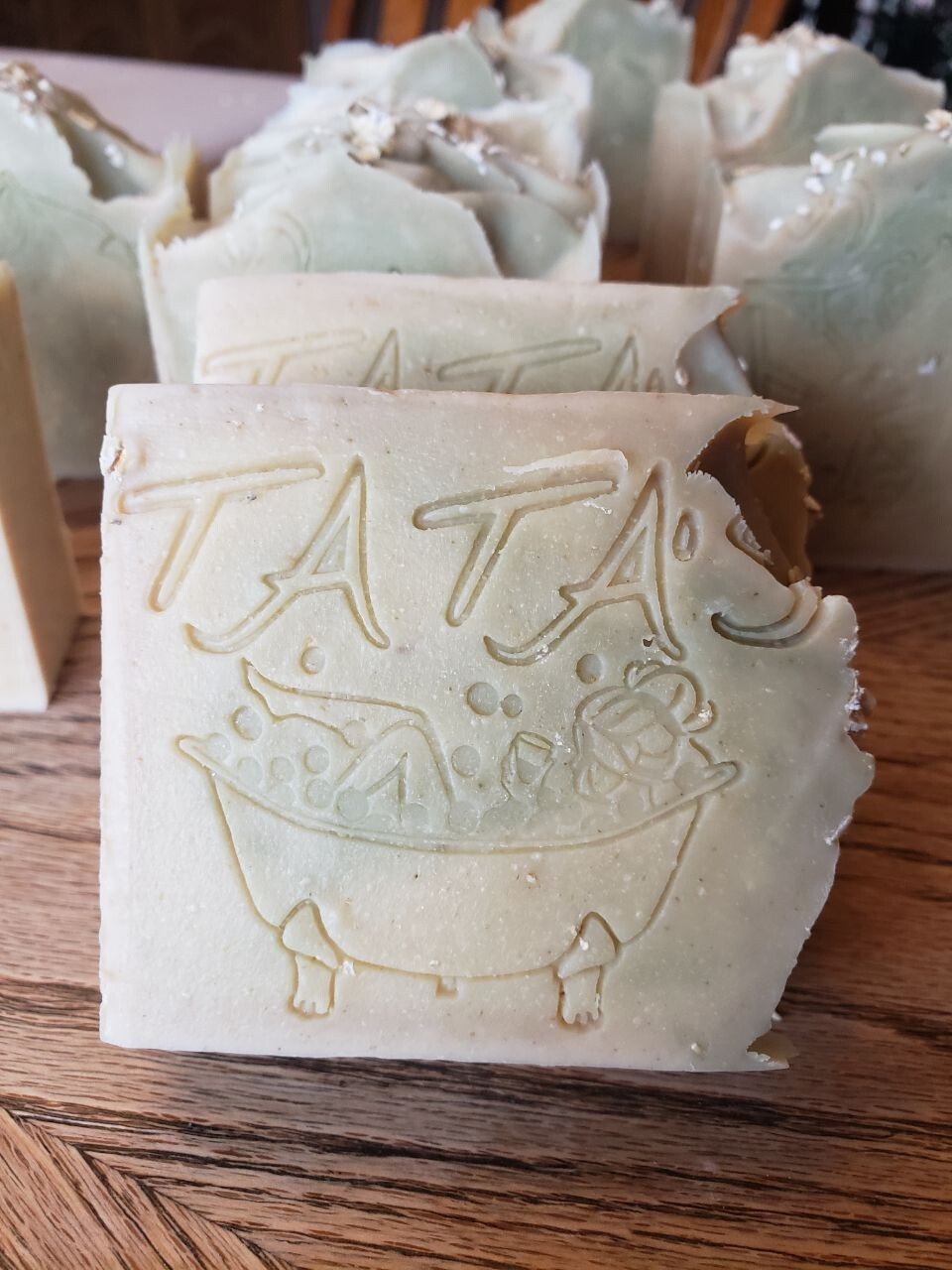 Tatas Handmade Goat Milk Soap Hemp Shea Oatmeal Tallow Quick Ship! 4.7-5oz Bars