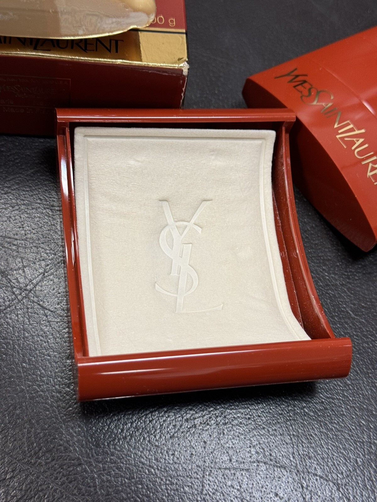 Yves Saint Laurent Opium Perfumed Soap 3.5 OZ Sealed In Red Case