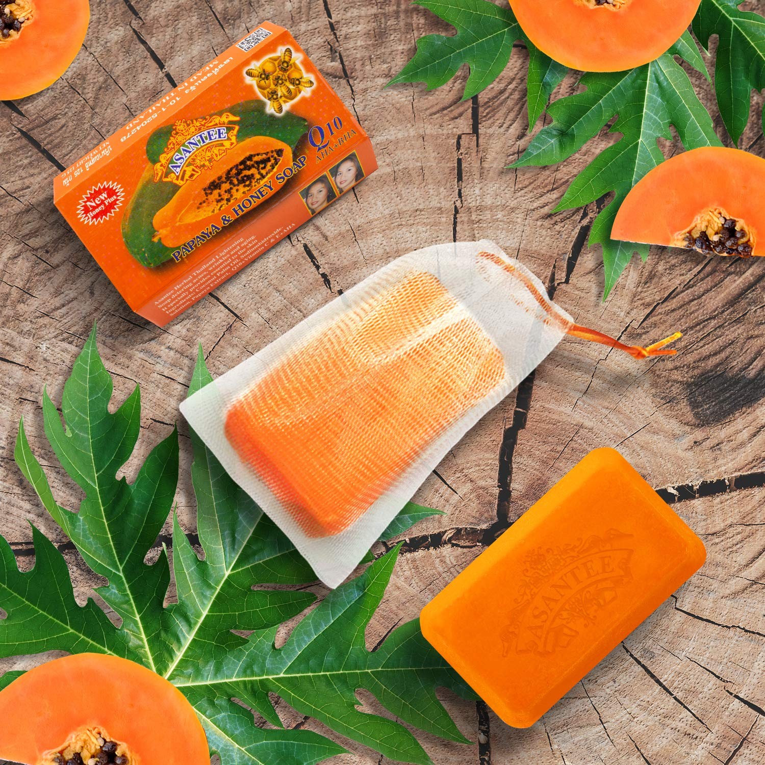 PAPAYA & HONEY Soap 4.40 Oz (Pack of 6)