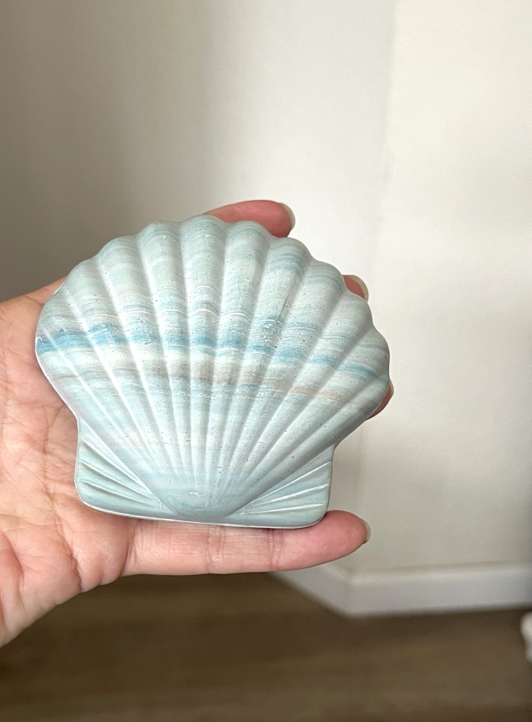 Vintage Blue Sea Shell Soap Ben Rickert Coastal Beach House Soap Set READ DESC