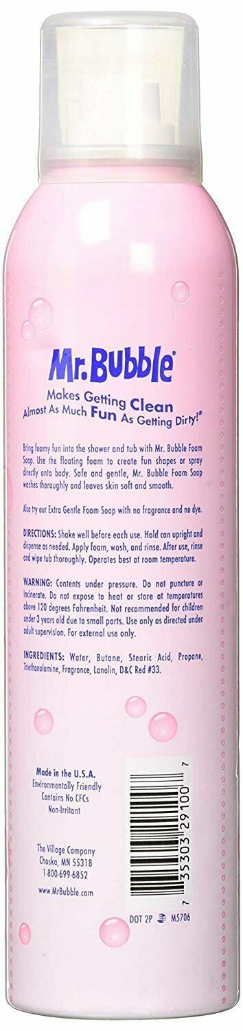 Mr. Bubble Foam Soap Original Bubble For Sensitive Skin Tear Free Formula 8 Oz