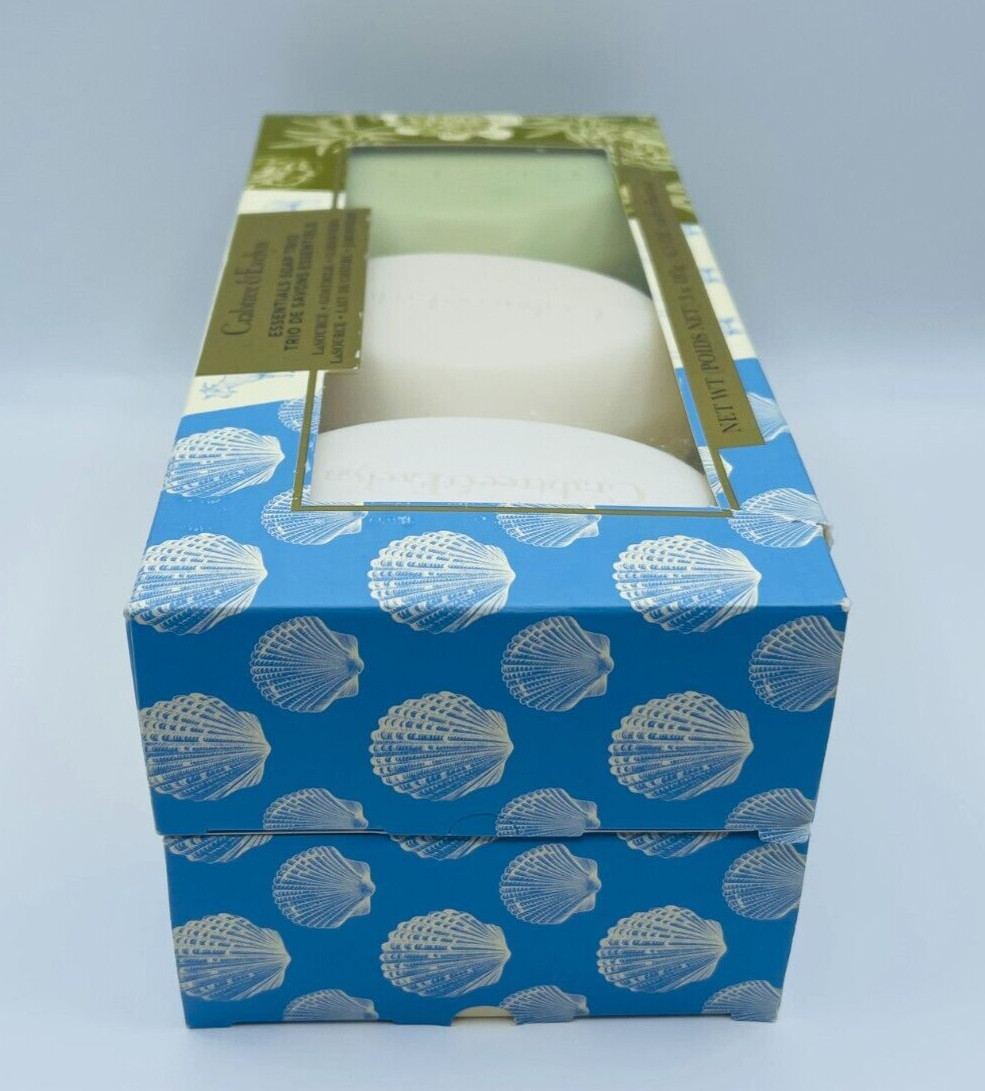 2x Crabtree & Evelyn LA SOURCE GOATMILK GARDENERS Bar Soap 6.5oz Each READ DESCR