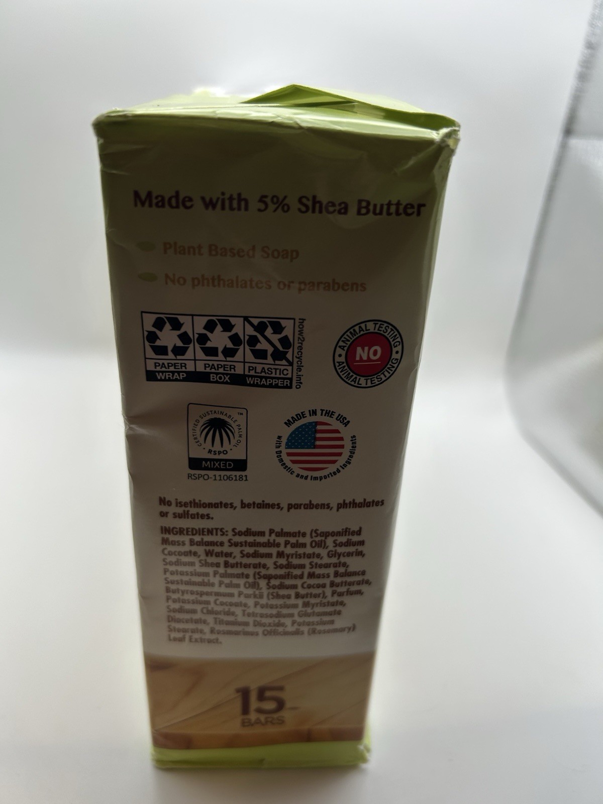 Kirkland Signature Bar Soap with Shea Butter 15 Bars