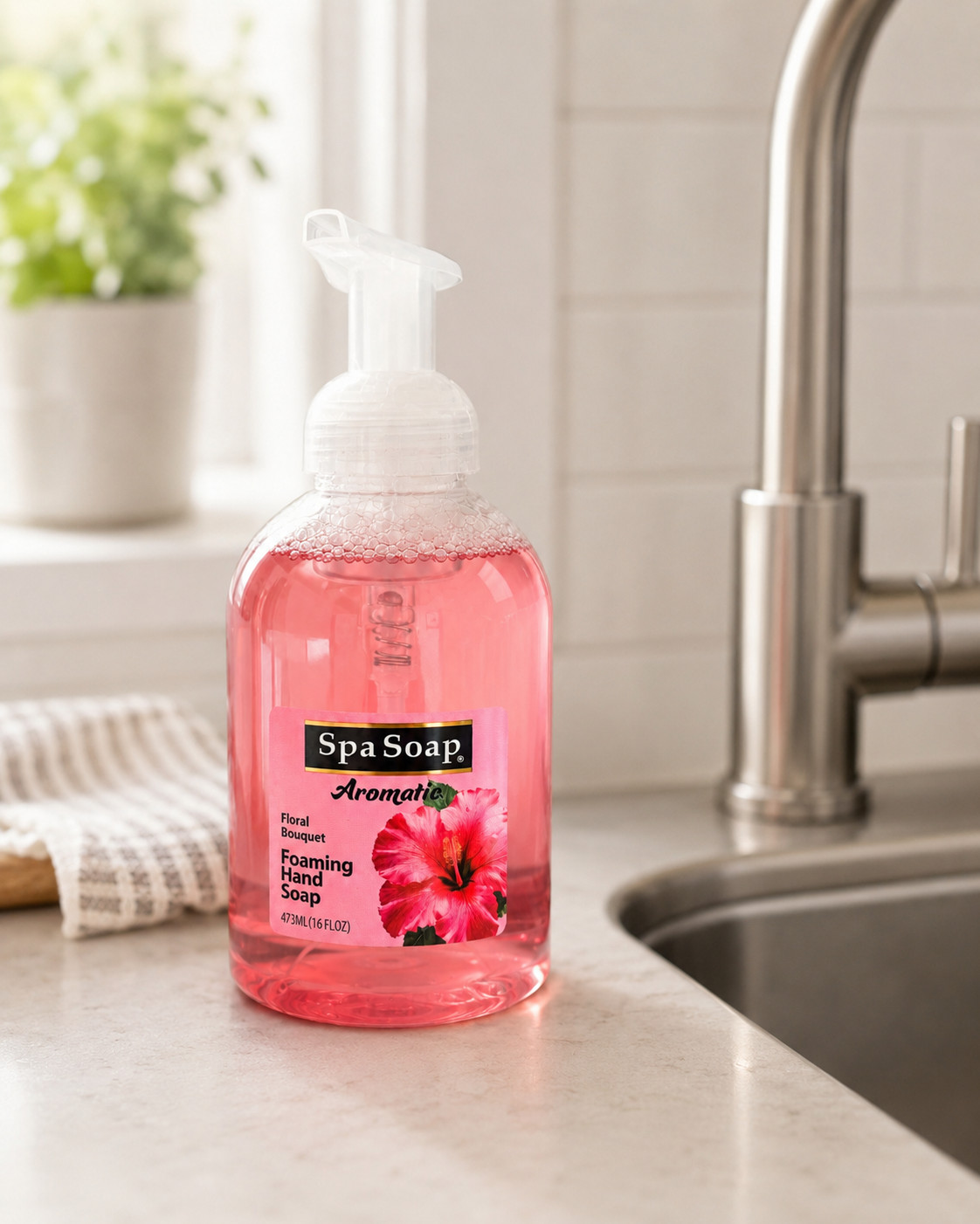 Spa Soap Aromatic Floral Bouquet Foaming Hand Soap 16 fl oz Made in Canada