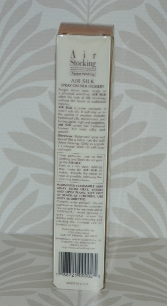 Air Silk Spray-On Silk Hosiery Leg Makeup Terra 2 oz New Rare