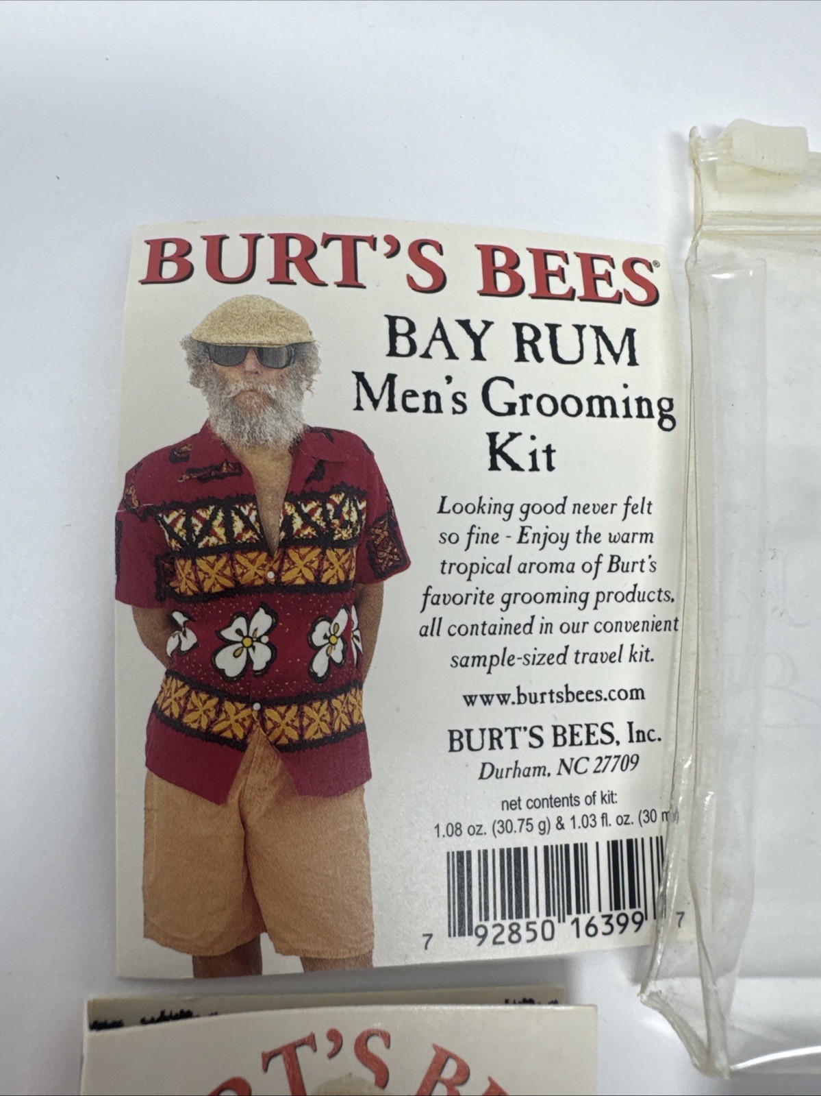 VTG 4pc BURT’S BEES Bay Rum Grooming Kit Travel Size Aftershave Balm Cologne Cre