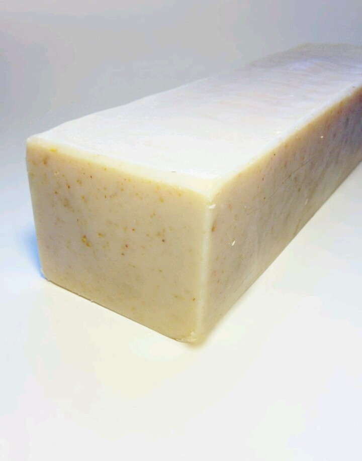 2 lb. Goat Milk Soap Loaf Oatmeal & Honey w/ SHEA