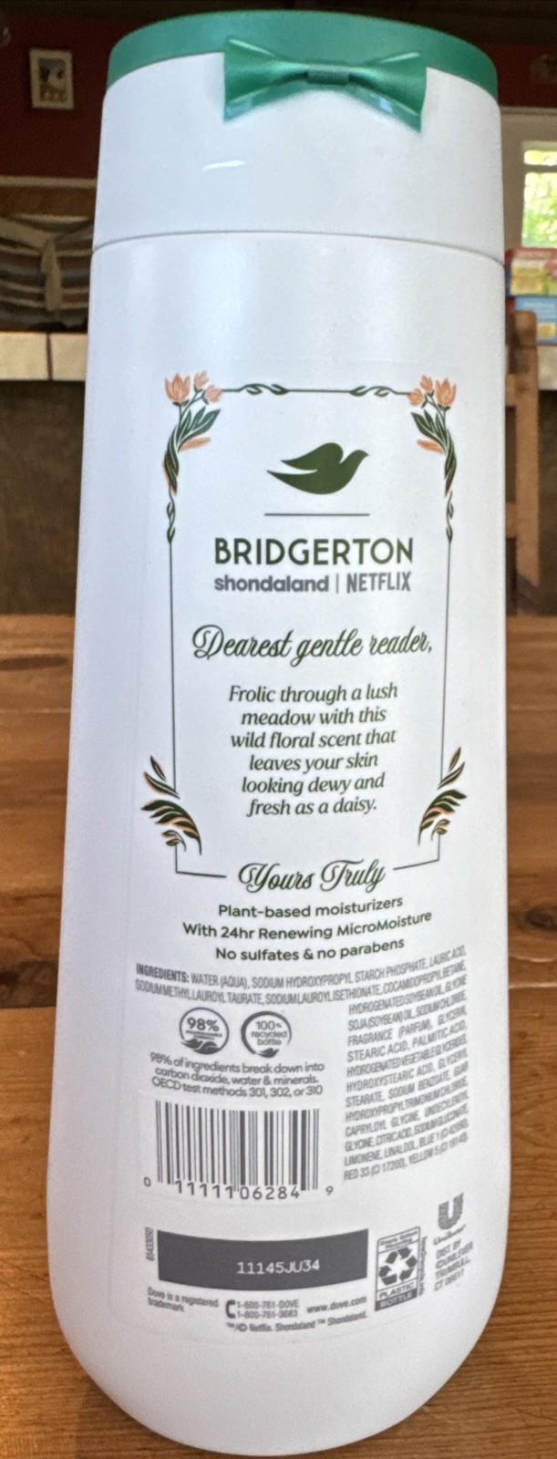 Dove Beauty Limited Edition Bridgerton Body Wash 20 Oz Love & Meadows Wildflower