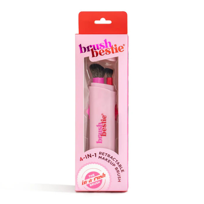 DM Merchandising Bestie Brush 4-in-1 Retractable Makeup Brush