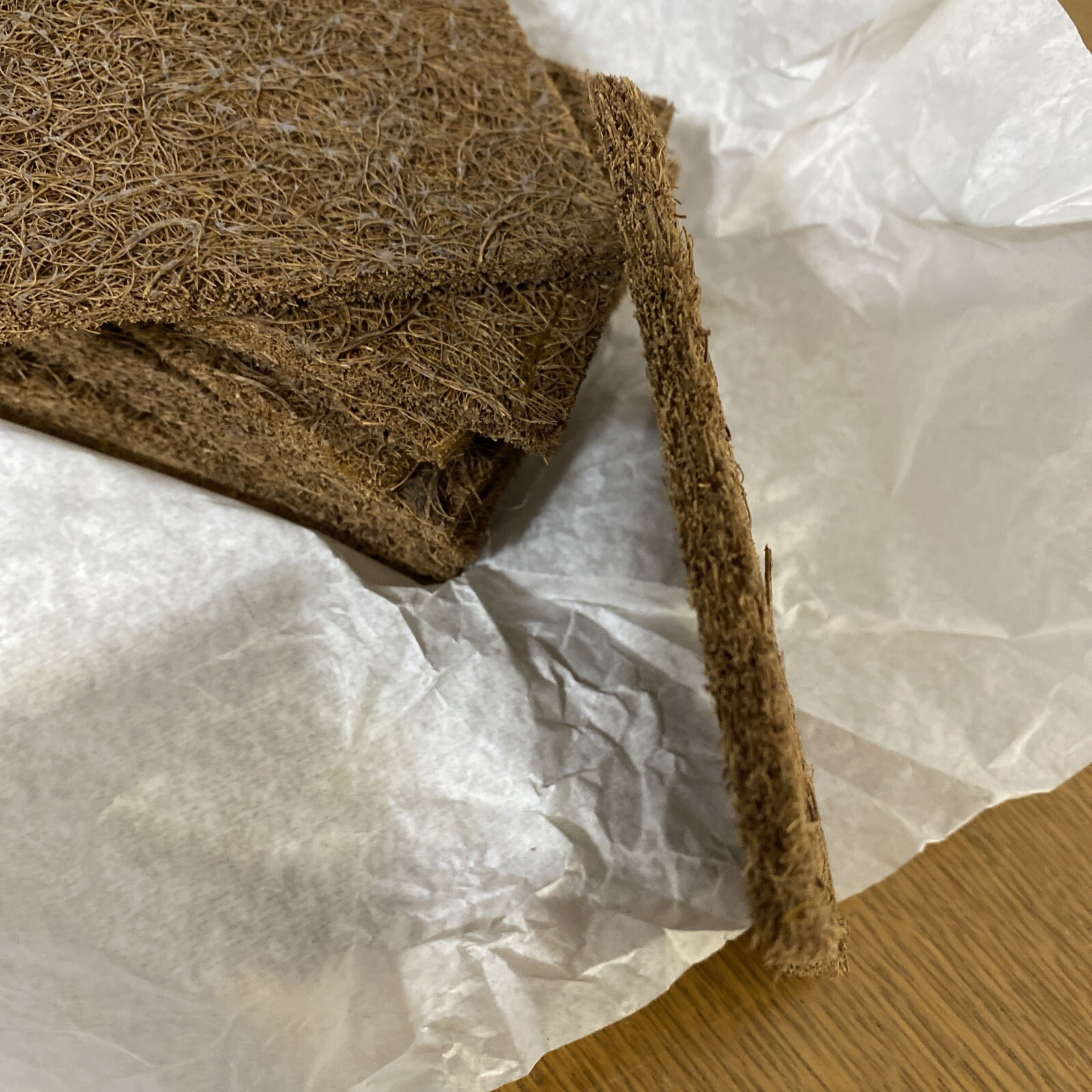 Lot Of 5 (FIVE) 100% Natural Coconut Fiber Soap Saver Dish Pad Holder