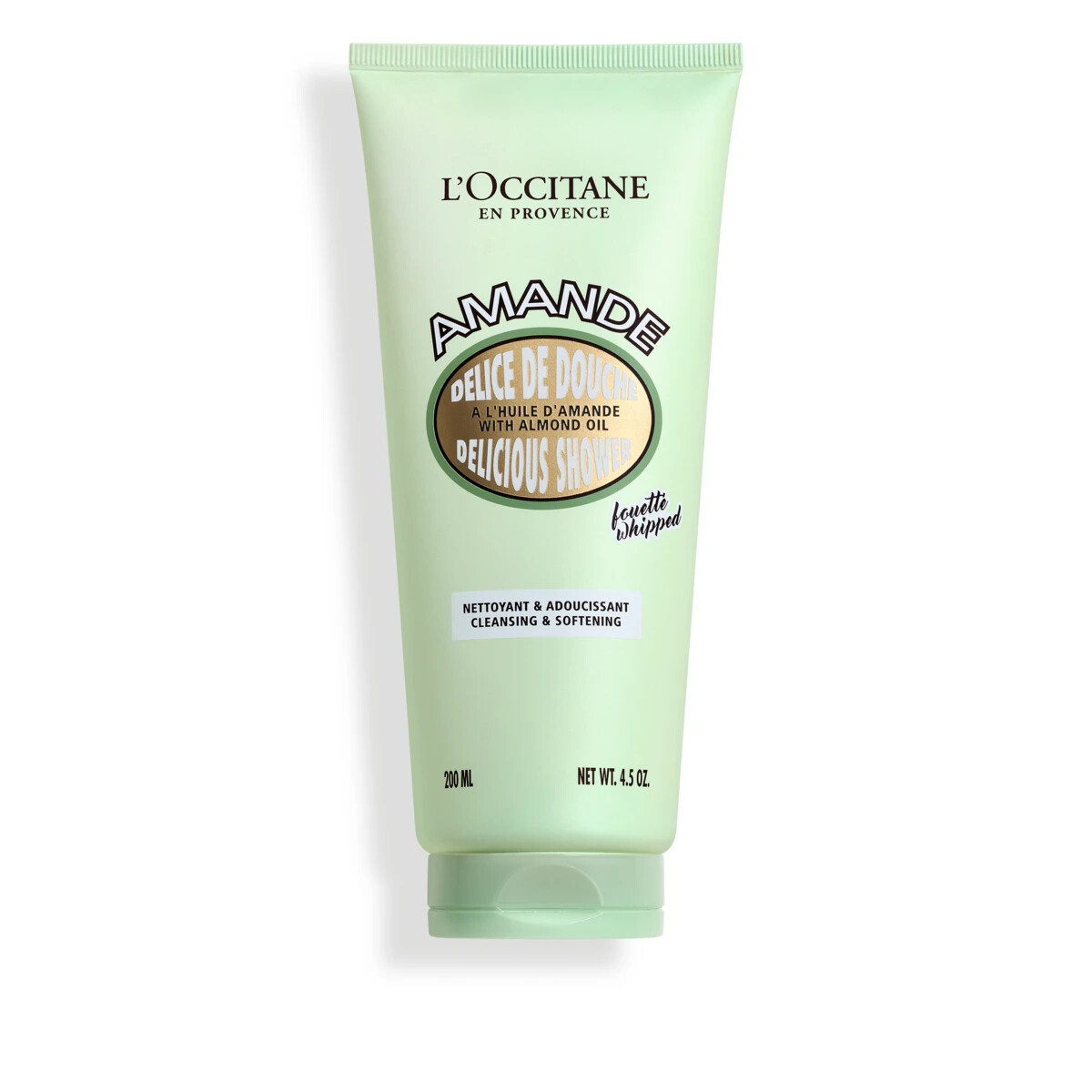 L’Occitane Amande Almond Whipped Shower Cream 4.5oz / 200ml *NEW*