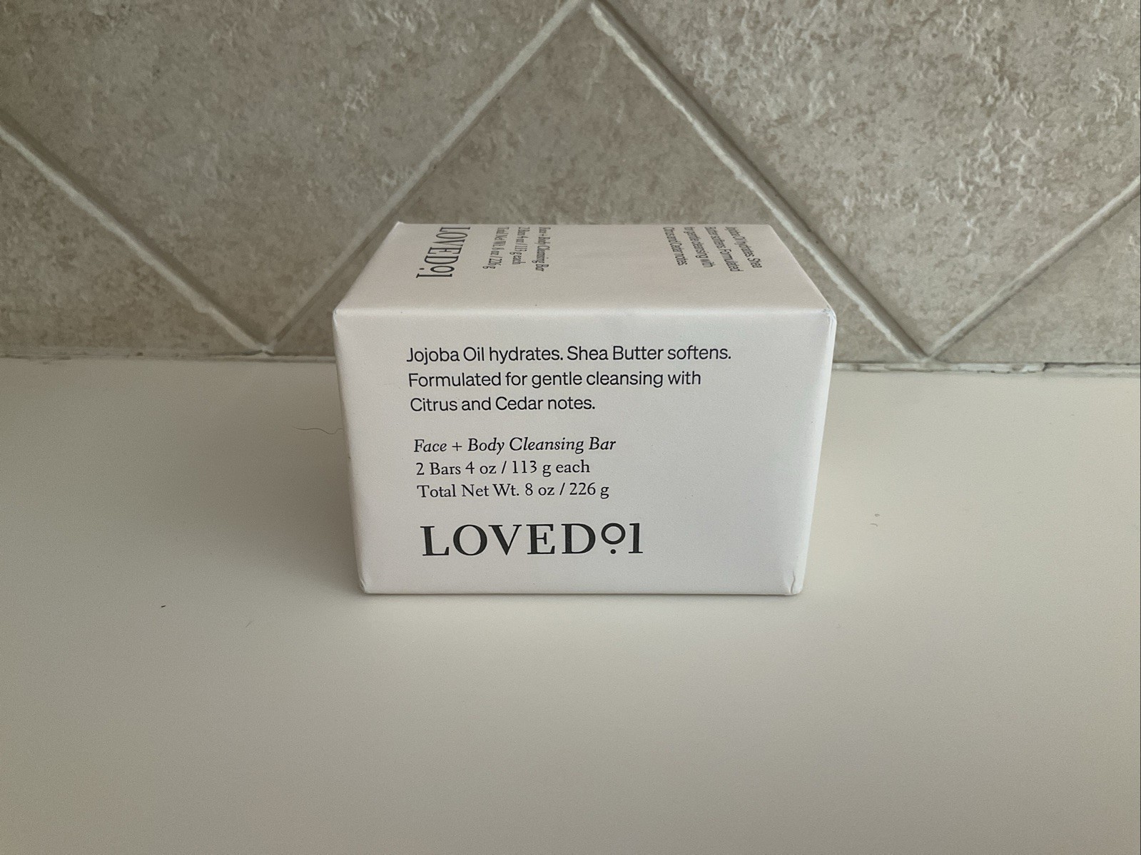 Loved 01 Face + Body Cleansing Bars Jojoba Oil Hydrates – 2 Bars 4 oz.