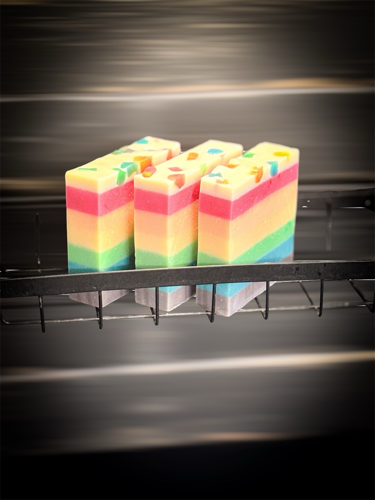 Unscented Vegan Handmade Rainbow Pride Soap – LGBTQ+ Gift – Colorful Bath Bar
