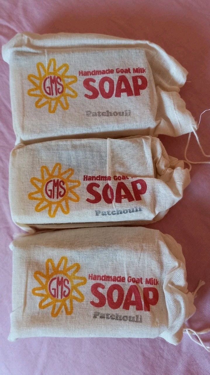 Goat Milk Stuff Handmade Goat Milk Patchouli Bar Soap 4 oz (3 Pack)