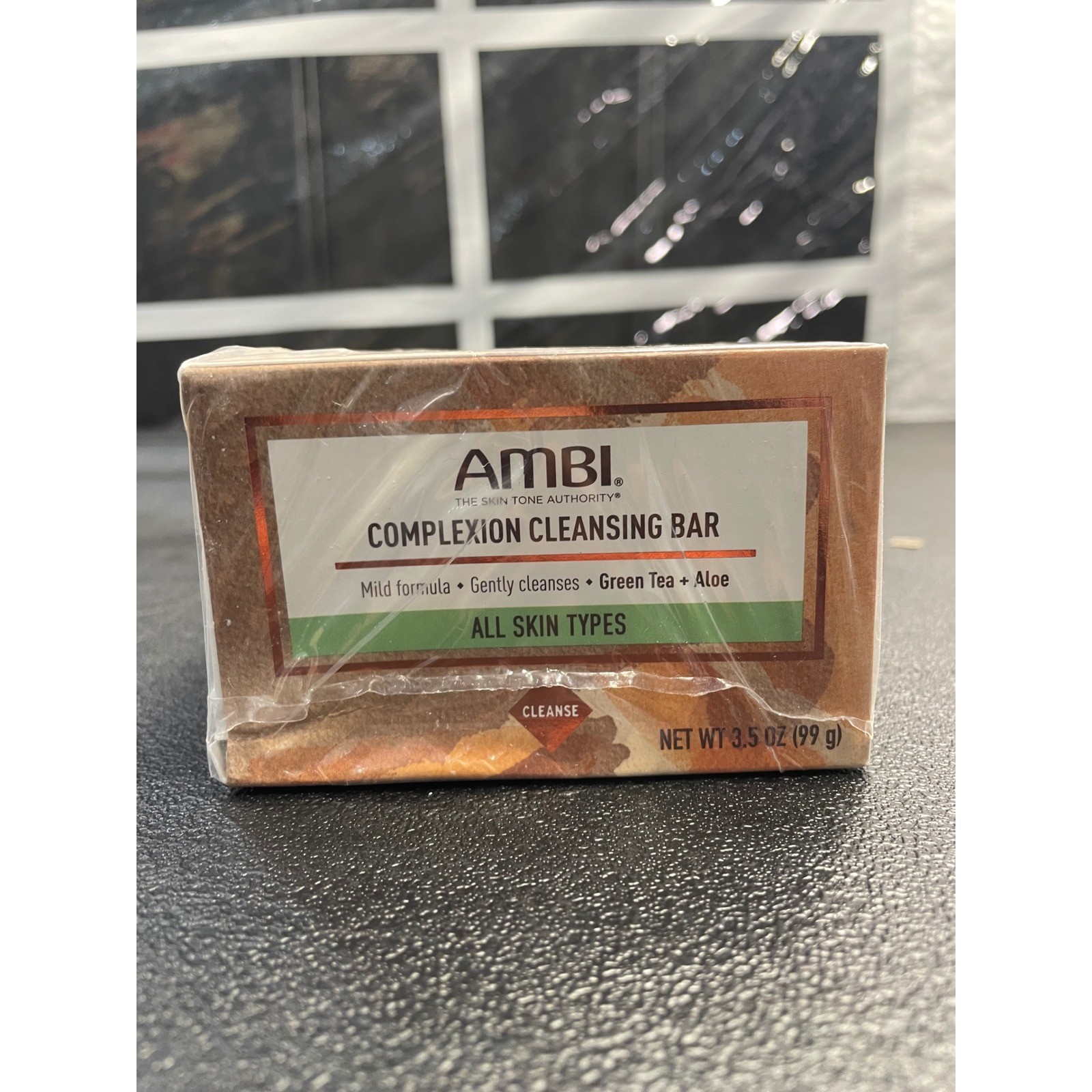 Ambi Complexion Cleansing Bar Soap 3.5oz Green Tea & Aloe 6 Pack Total