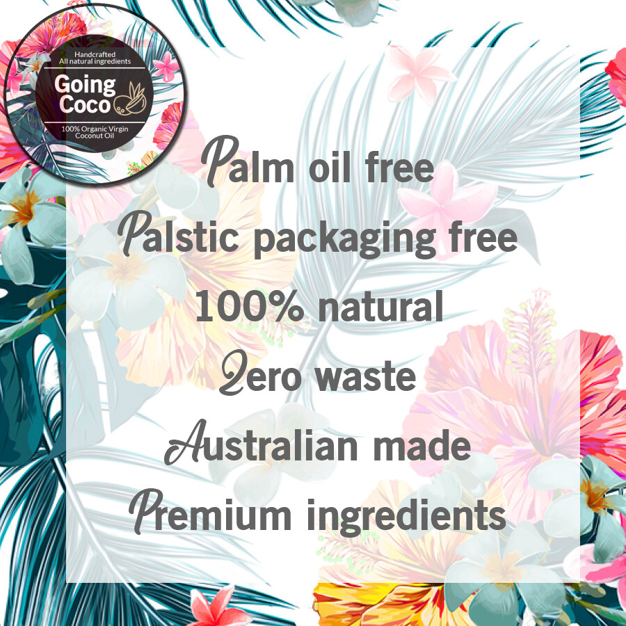 100% ORGANIC COCONUT OIL Exfoliating Body Bar – Black chia, Sugar, Salt_70 g