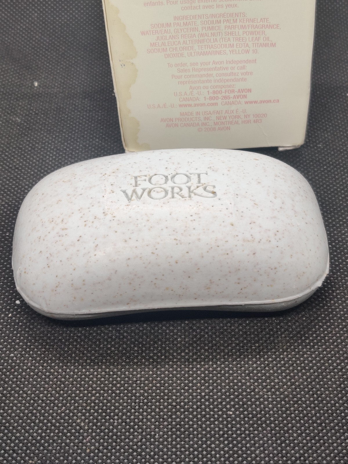 Avon Foot Works Exfoliating Bar Soap Full Size 4.2 oz – New in Box – Fast Ship