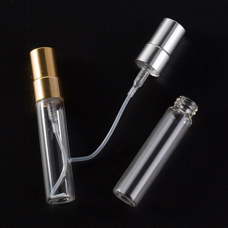 3pcs 3ml – 10ml Refillable Aluminum Nozzle Perfume Scent Spray Container Bottle