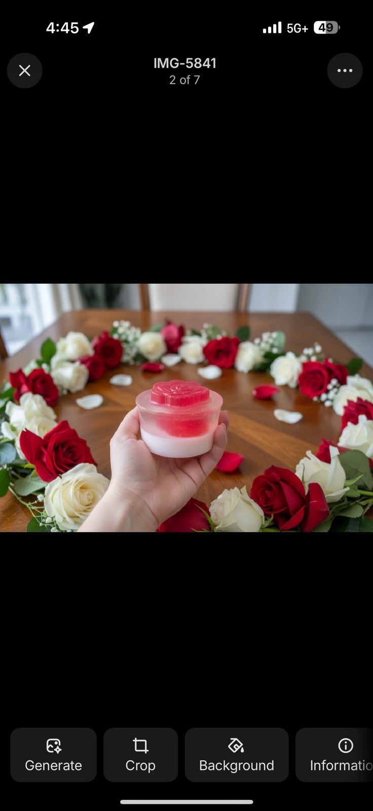 Floral Rose Scented Flower Shaped Body Bar Soap Pink White Unisex Regular Size