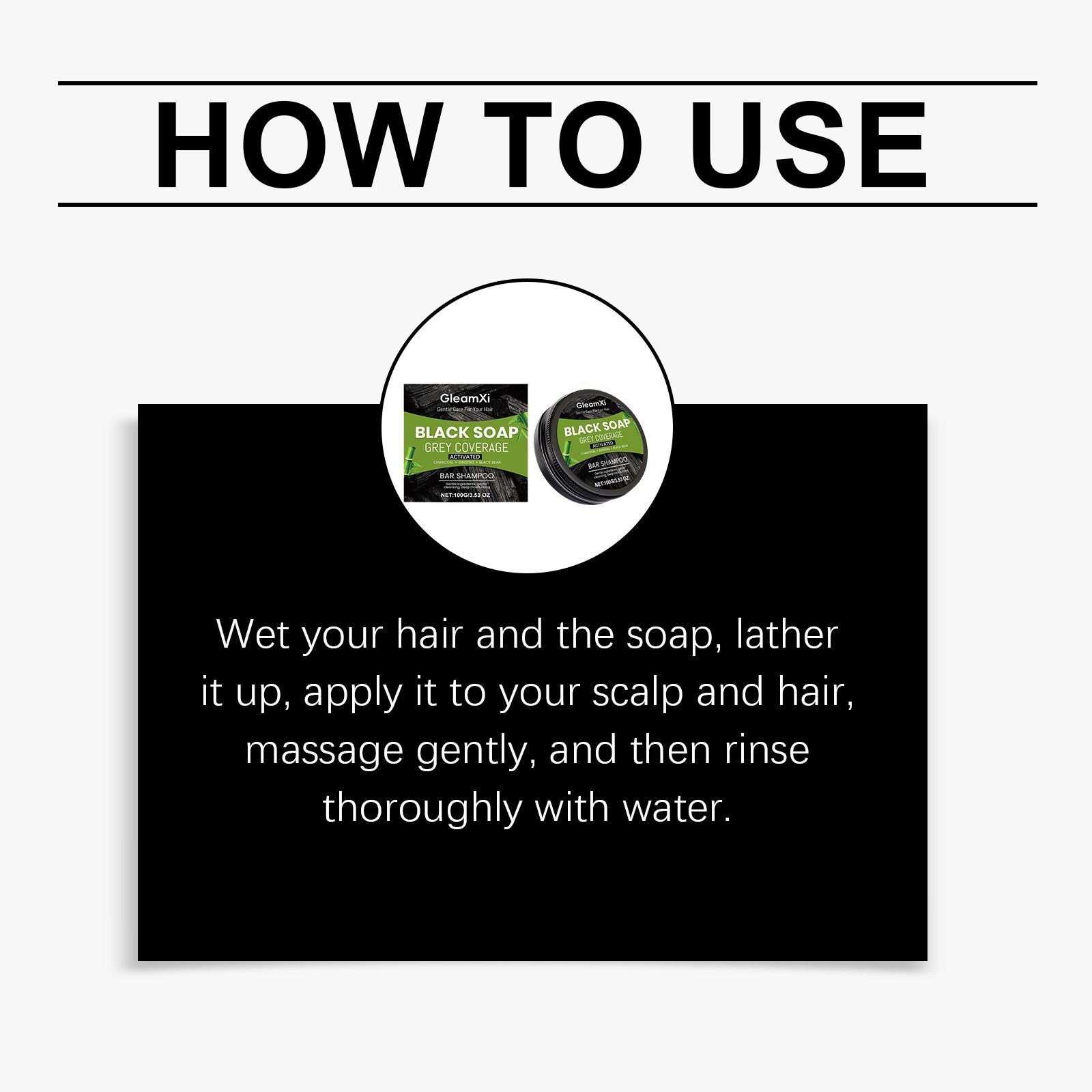 Coconut & Olive Oil Nourishing Shampoo Bar, Smoothing Solid Hair Cleanser