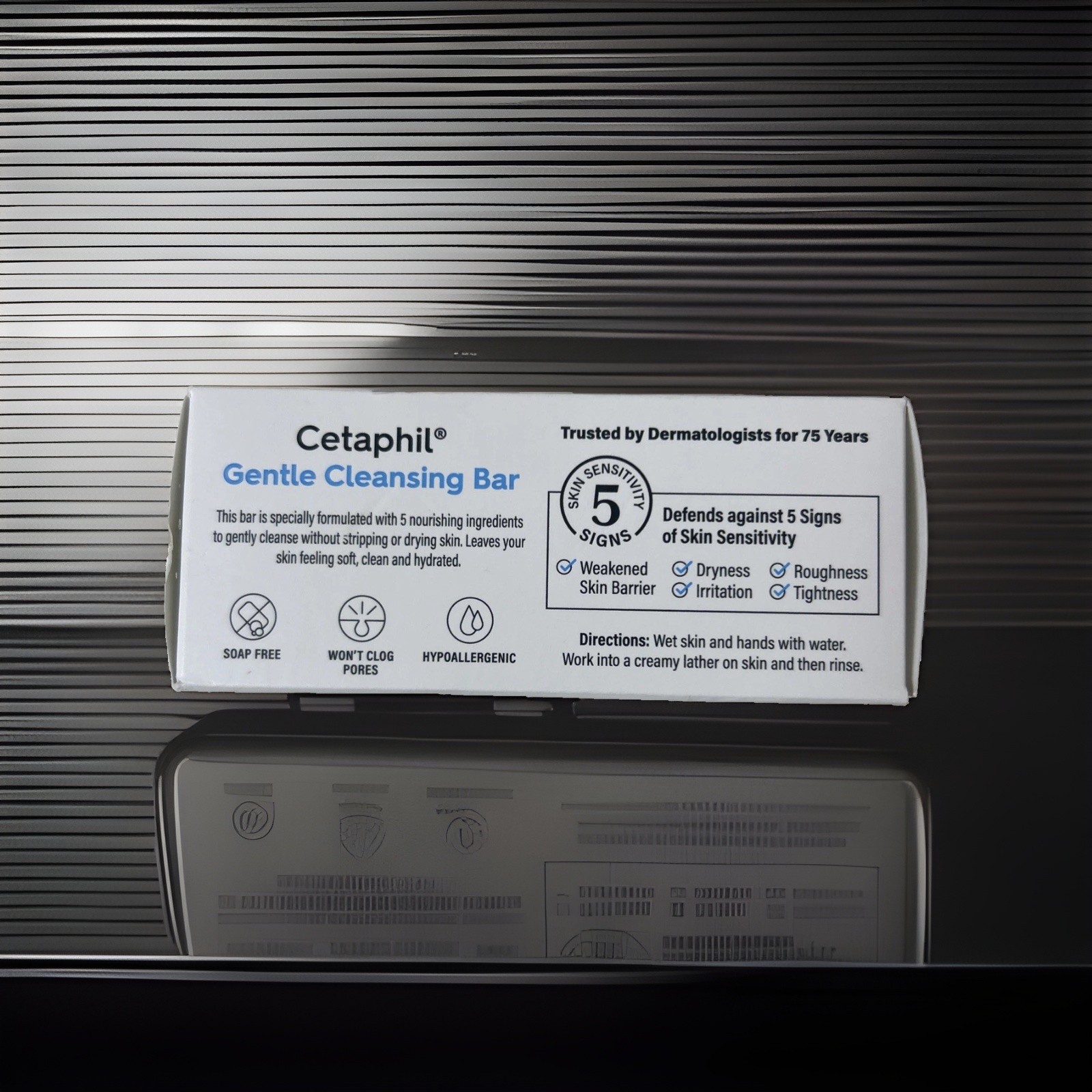 Cetaphil Gentle Cleansing Bar Normal to Dry Sensitive Skin 4.5 oz. Glycerin
