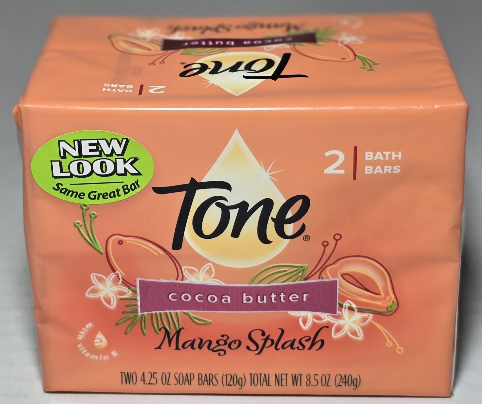 Tone Cocoa Butter Mango Splash Soap New