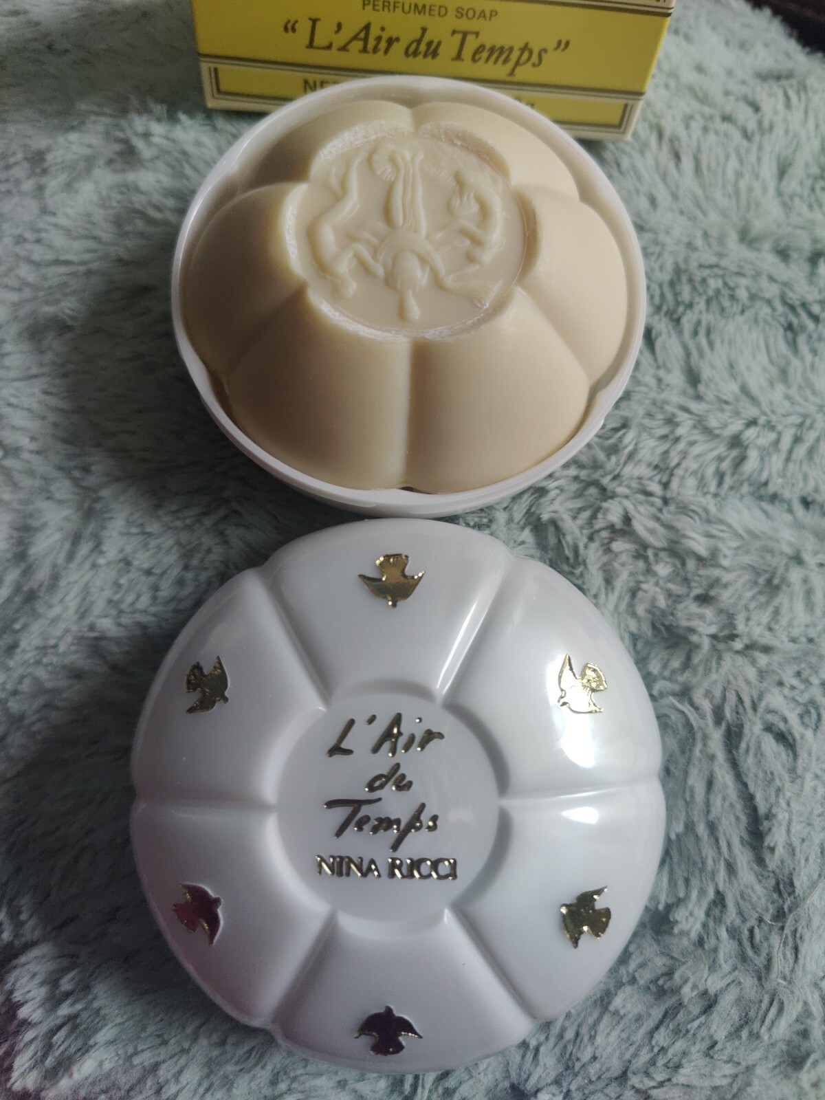 NIB Vintage Nina Ricci L’Air du Temps Soap 100g + 1/3 oz Eau De Parfum NEW