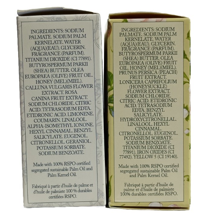 Crabtree & Evelyn Nantucket Briar + Summer Hill Bath Soap Bar 3.5 Oz Each