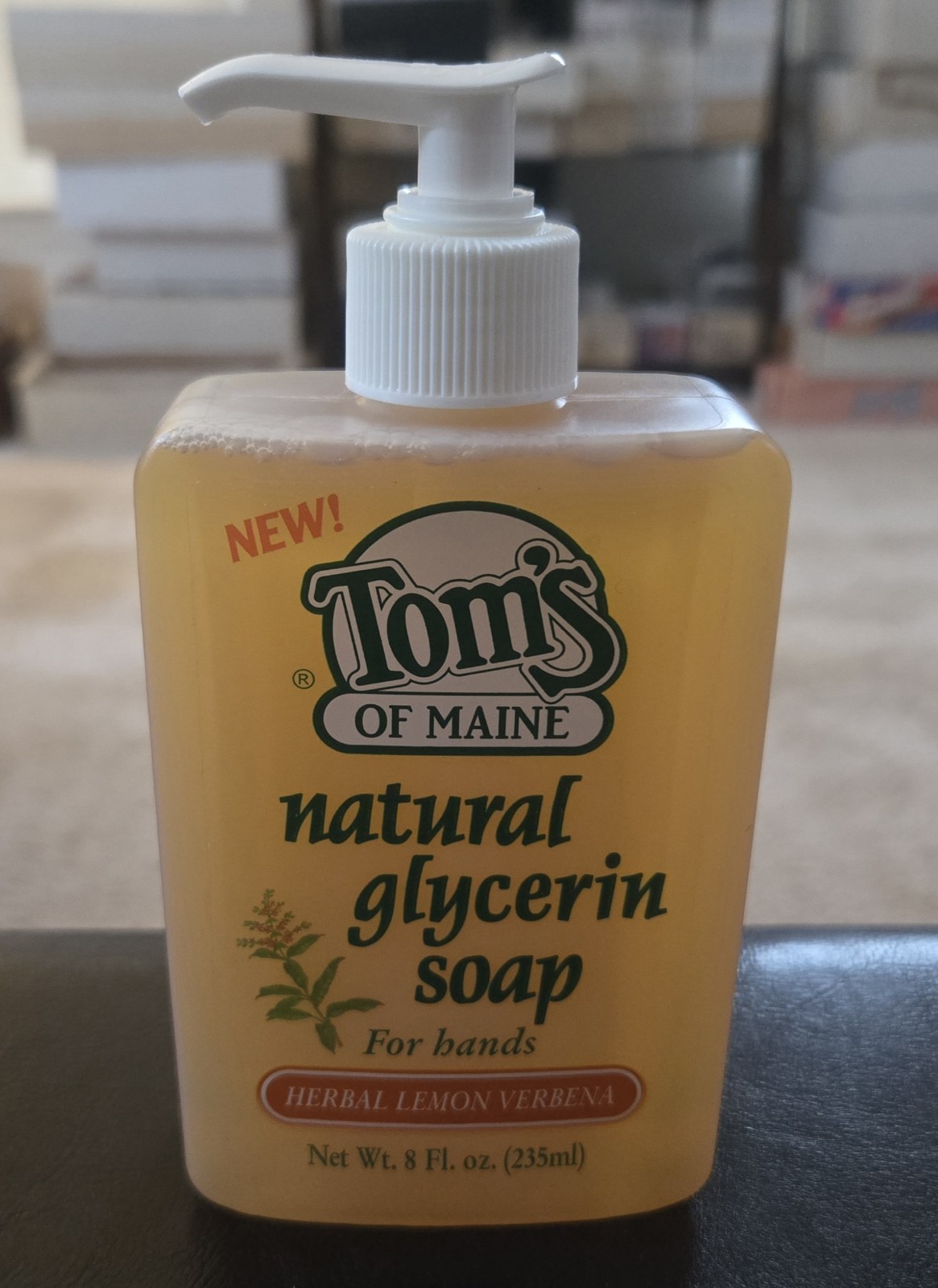 Vintage Toms Of Maine Natural Glycerin Soap For Hands Herbal Lemon Verbena 8 Oz.
