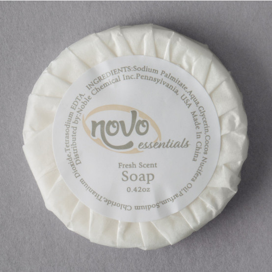 1000-Pack 0.42 oz. Hotel Motel Wrapped Round White Travel Size Bath Gentle Soap