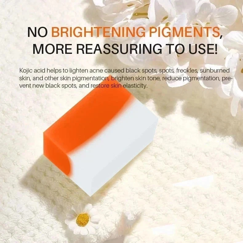 2 Pack Kojic Acid Soap Clean Brighten Skin Tone Fade Dark Spots For Face Body US