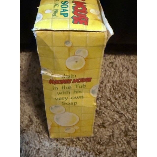 Vintage Mickey Mouse Bath Soap 3.4 oz. 1990s Disney Collectible New in Box