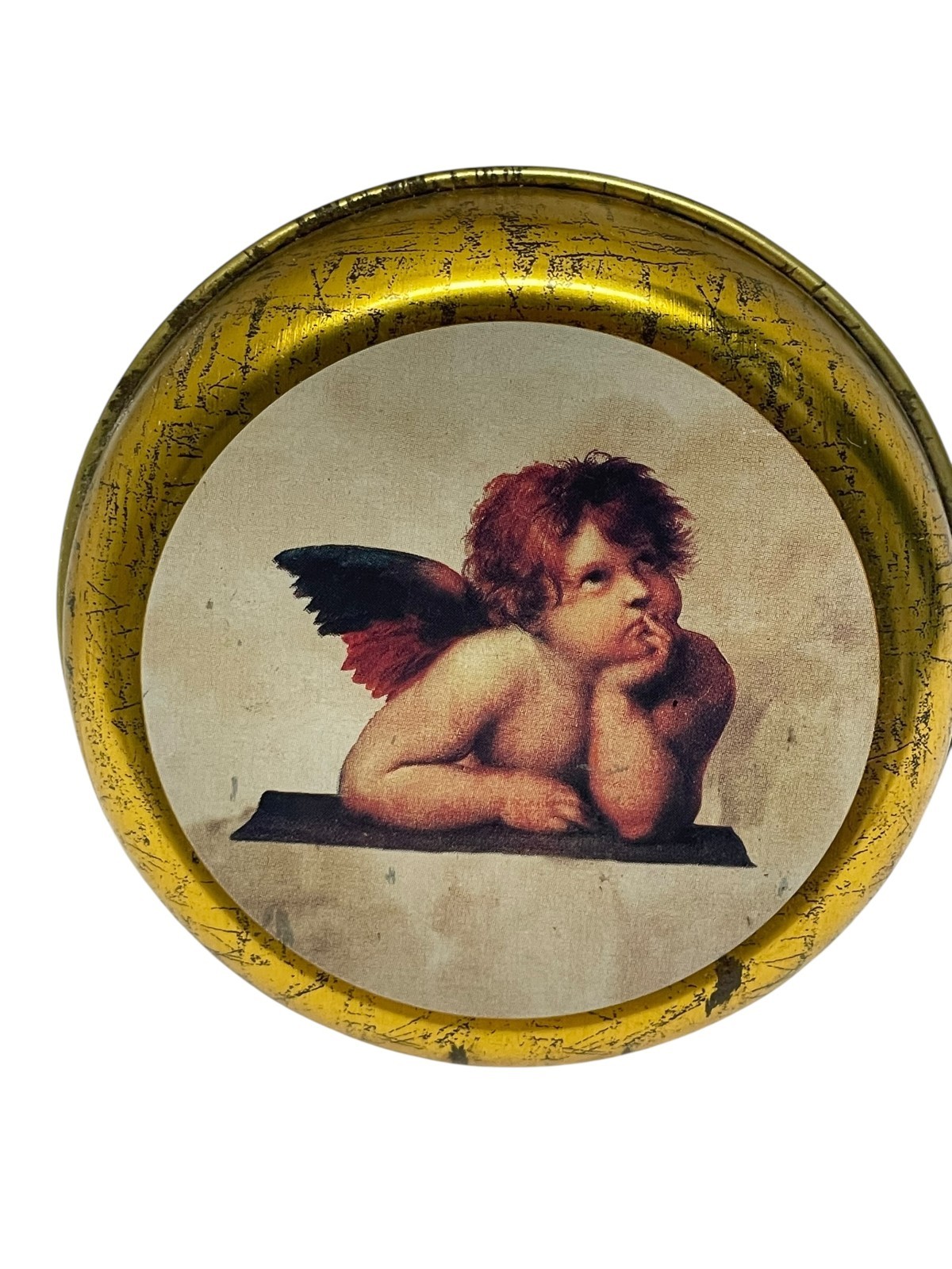 Kappus Vintage Cherub Angel Gold Luxury Soap Germany in Original Tin