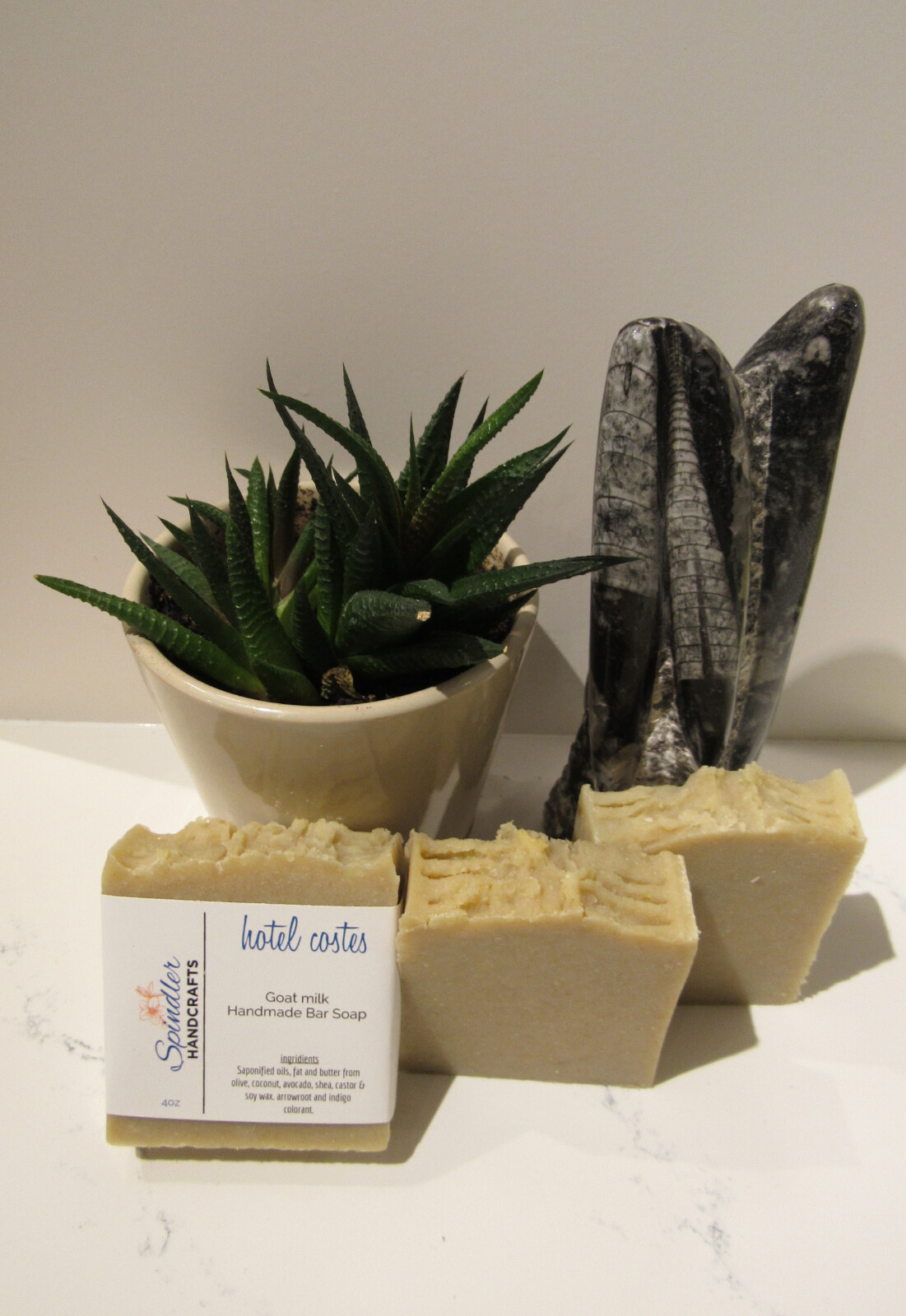 HOTEL COSTES – Moisturizing Handmade-Homemade Clay Bar Soap, GOAT Milk-wt. 4oz