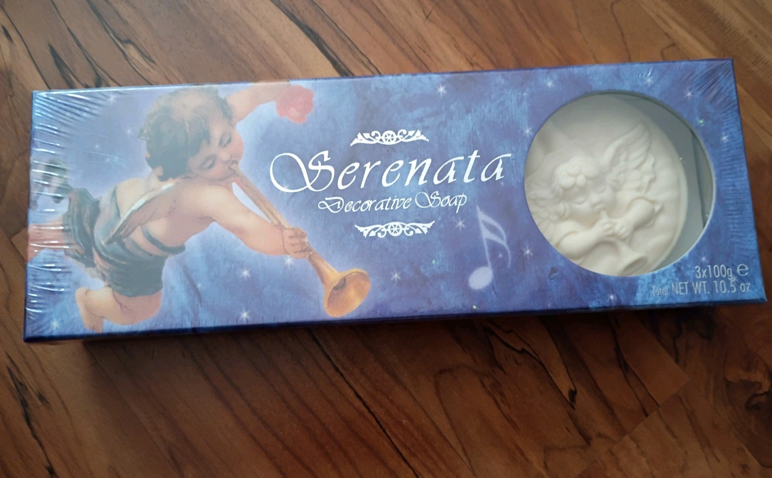 Athena’s Serenata Decorative Soap Angel Scented 3 x 10.5 oz Body & Hands NOS