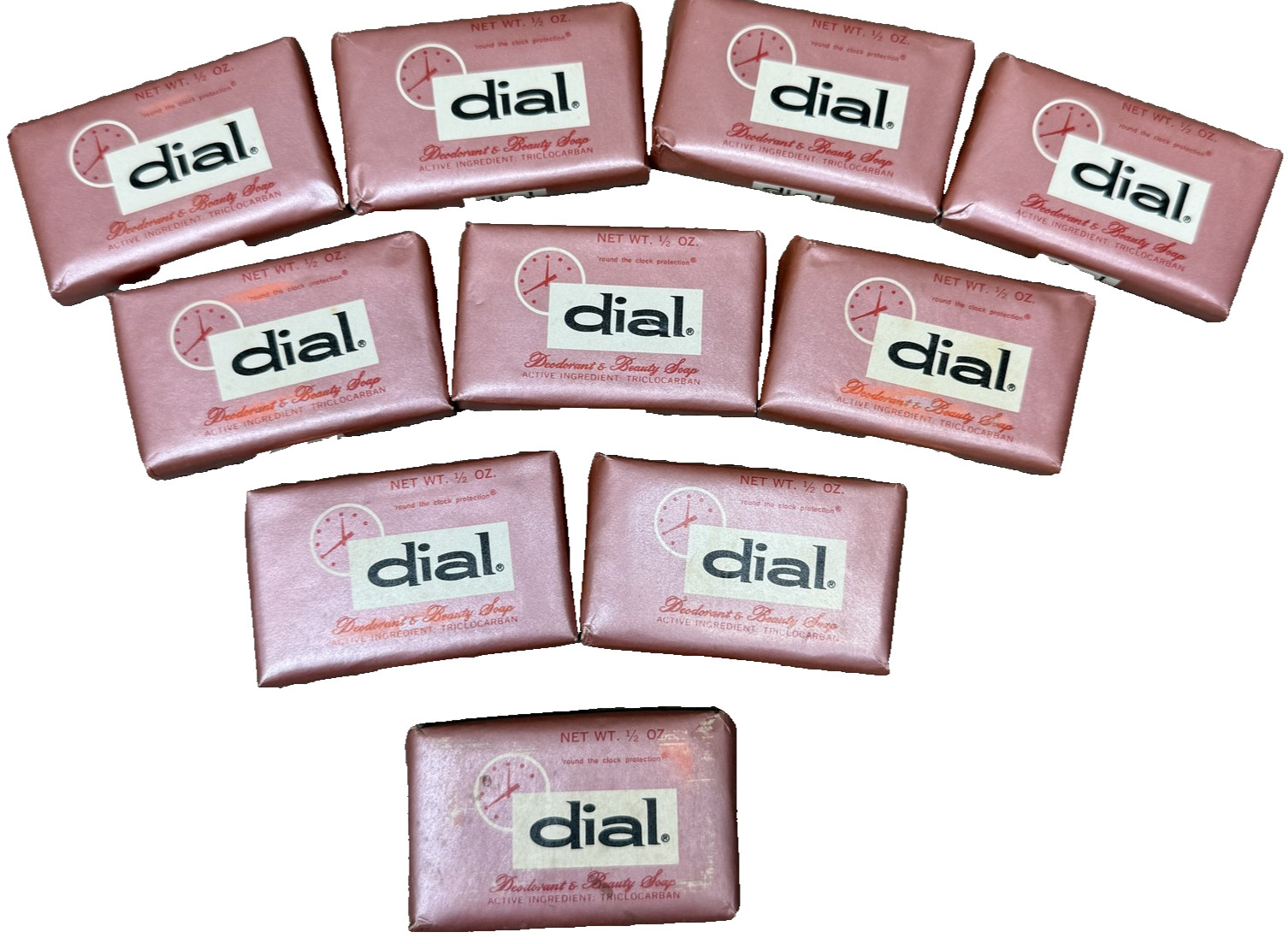 Vintage Dial Bar Soap Lot of 10 Pink Deodorant & Beauty Bars 1/2 oz NOS Sealed