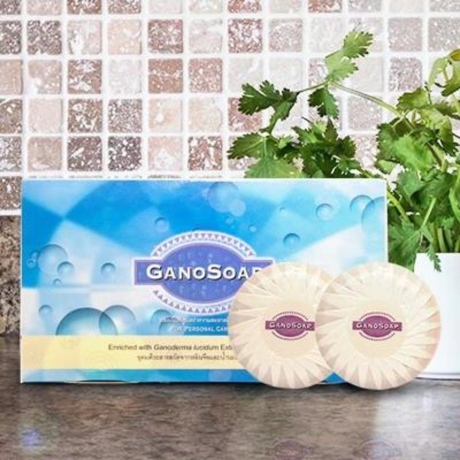 Original Gano Excel Soap Enrich Ganoderma & Goat Milk (2 Bar Per Box) Body Care