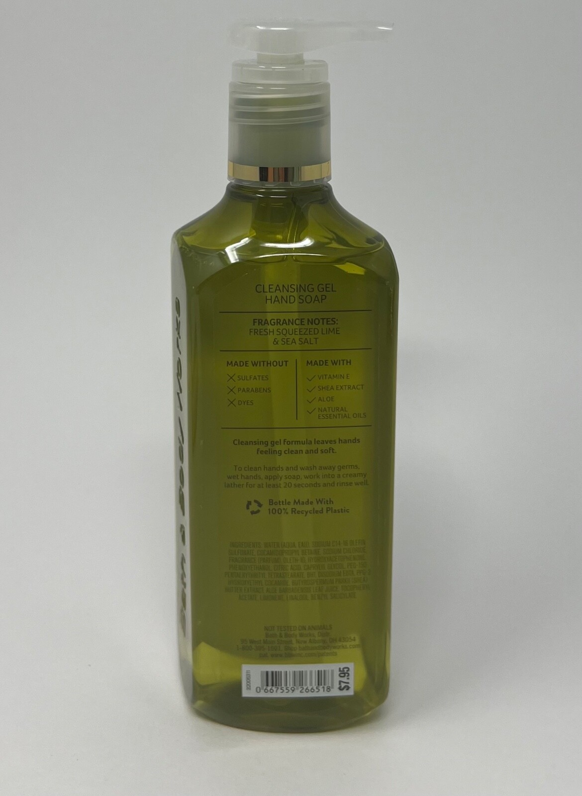 3 NEW BATH & BODY WORKS ISLAND MARGARITA CLEANSING GEL HAND SOAP WASH 8OZ LIME