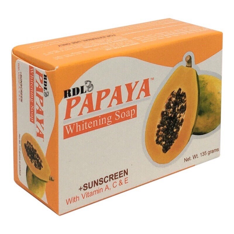 NEW RDL PAPAYA WHITENING SOUP & SUNSCREEN ( 135G )