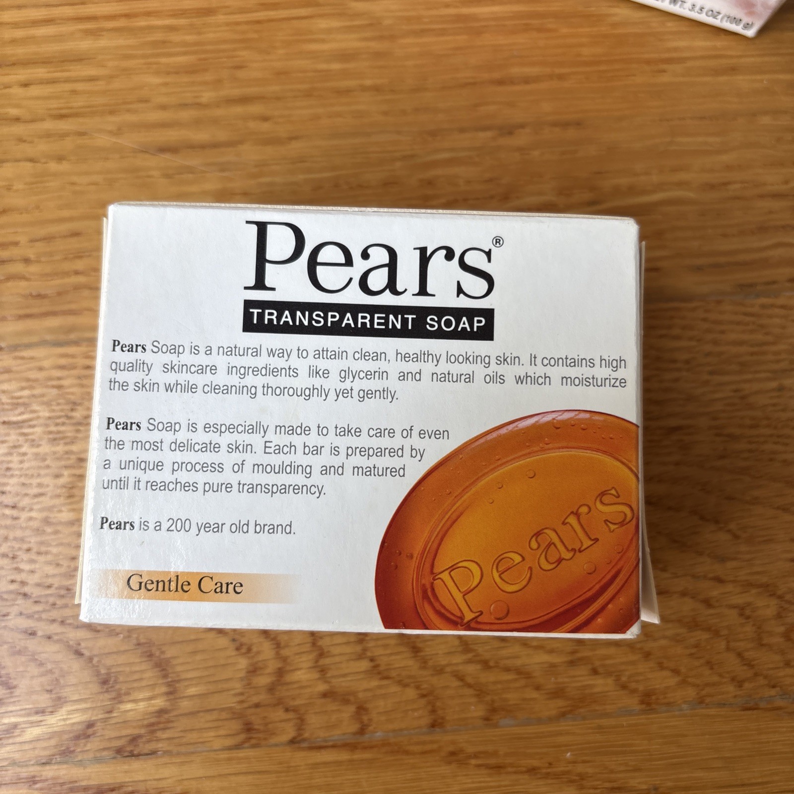 Pears Pure & Gentle Transparent Soap 3.5 oz/Bar Soap ORANGE Lot Of 3