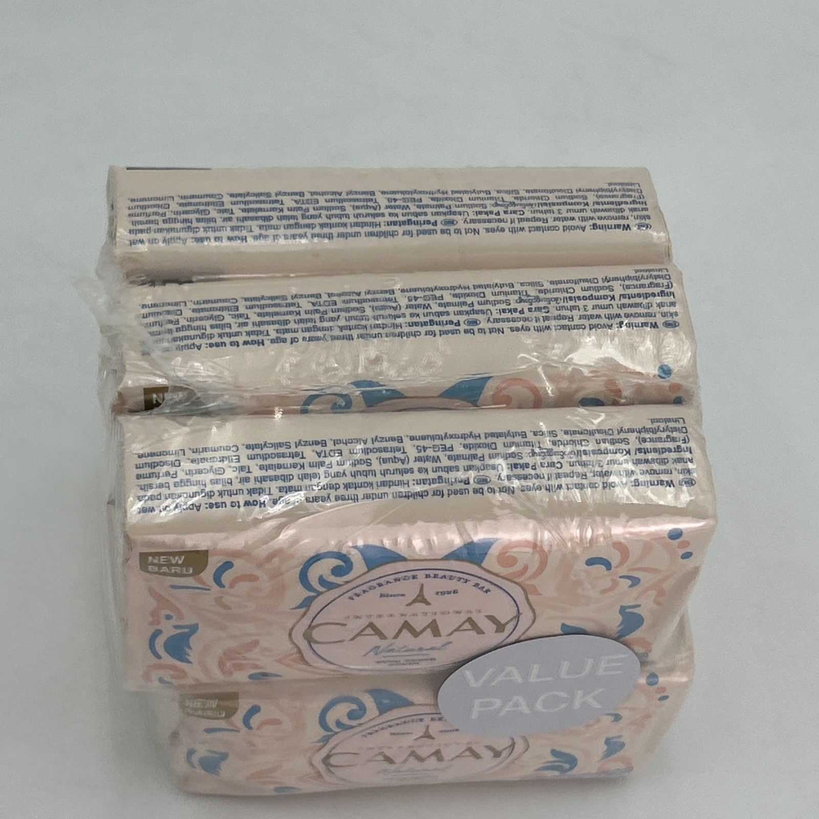Camay International Natural Fresh Scent Soap, 6 Bars 4.40oz New
