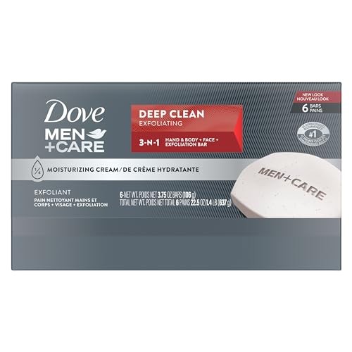 Dove Men Care Deep Clean Body and Face Bar 225 Ounce Moisturizing Soap Bar