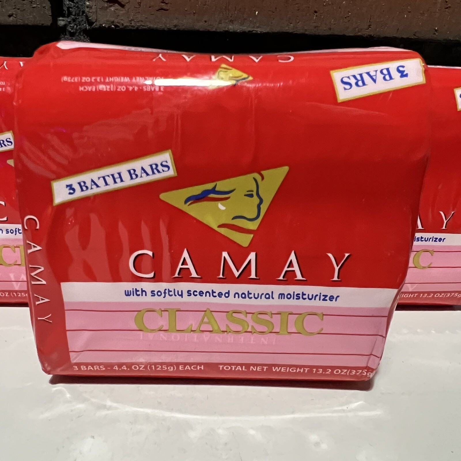 Camay Classic Bath Soap w/ Talc 9 Bars 4.4oz Softly Scented Moisturizer *3/22