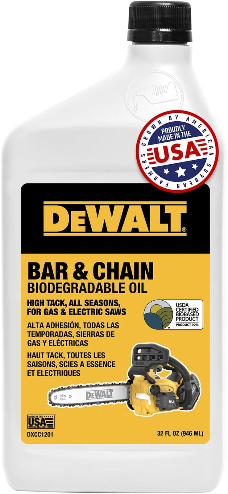 Biodegradable Bar & Chain Oil – Green, Eco-Friendly, Non-Toxic Professional Bar