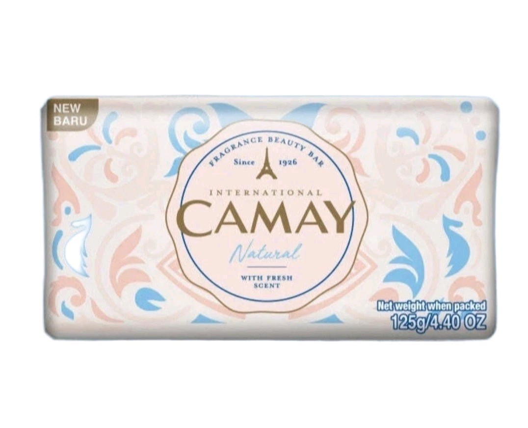 NEW! CAMAY (4.40 Oz.) Bar 🤍🫧 ●NATURAL● French Touch With Fresh Scent Bar🫧.