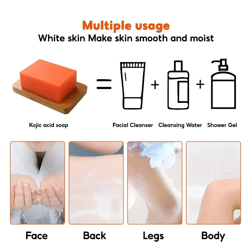 Soap Kojic Acid Soap Skin Lightening Kojic Acid Original 4 Bar x 65g
